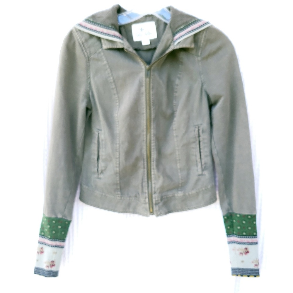Others Follow - boho hooded jacket printed sleeves